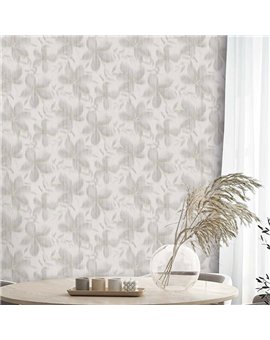 Ref.TN29062 estancia decorada con liso Topo y fondo Gris, terra nova