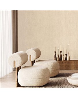 Ref.TN29040 ambiente real de rayas terra nova, en Beige