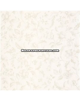 bls107500000 papel pintado blue shades caselio flores blanco roto nacar tejido no tejido super lavable