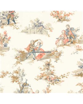 Papel Pintado LES BELLES TOILES DE JOUY 2 Ref. BTJD201737407.