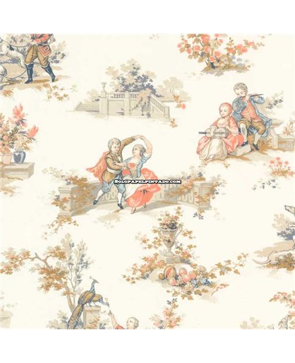 Papel Pintado LES BELLES TOILES DE JOUY 2 Ref. BTJD201737407.