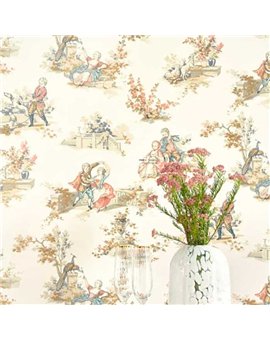 Papel Pintado LES BELLES TOILES DE JOUY 2 Ref. BTJD201737407.