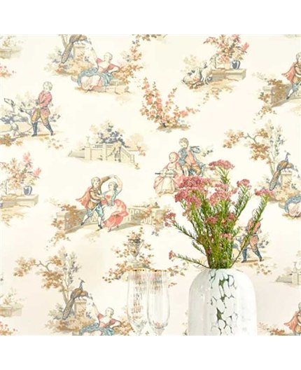 Papel Pintado LES BELLES TOILES DE JOUY 2 Ref. BTJD201737407.