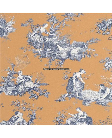 Papel Pintado LES BELLES TOILES DE JOUY 2 Ref. BTJD87912606.