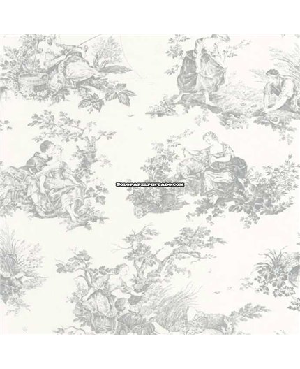 Papel Pintado LES BELLES TOILES DE JOUY 2 Ref. BTJD87919103.