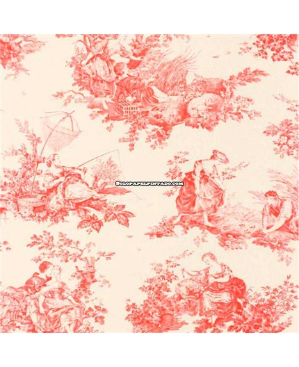 Papel Pintado LES BELLES TOILES DE JOUY 2 Ref. BTJD87918201.