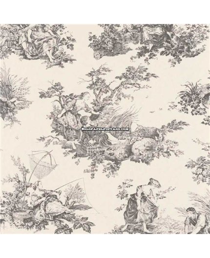 Papel Pintado LES BELLES TOILES DE JOUY 2 Ref. BTJD87919612.