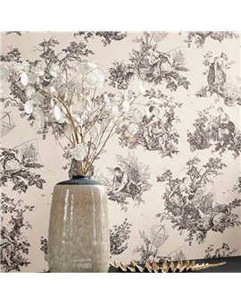Papel Pintado LES BELLES TOILES DE JOUY 2 Ref. BTJD87919612.