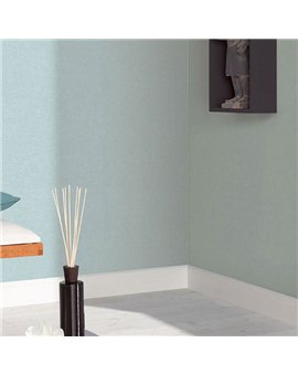 Ref.NATU-006 ambiente real de liso lino natura, acabado Verde