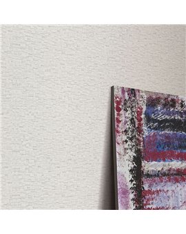 Ref.NATU-019 estancia decorada con mosaico teselas Topo y Dorado y fondo Beige, natura
