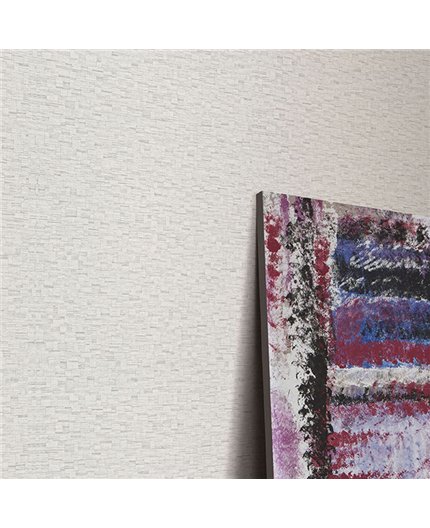Ref.NATU-019 estancia decorada con mosaico teselas Topo y Dorado y fondo Beige, natura