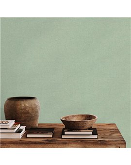 Ref.NATU-030 ambiente con natura liso lino en Verde