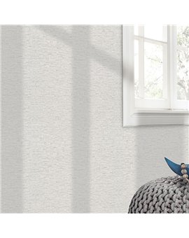Ref.NATU-036 ambiente con natura mosaico teselas Gris y Plateado sobre fondo Blanco Roto