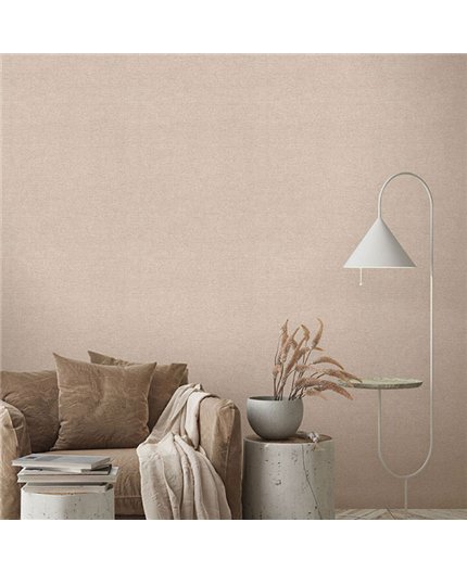 Ref.NATU-045 foto de ambiente liso lino natura en Beige