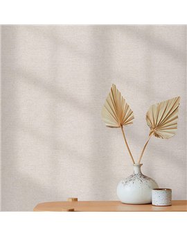 Ref.NATU-049 ambiente con natura liso lino acabado Beige