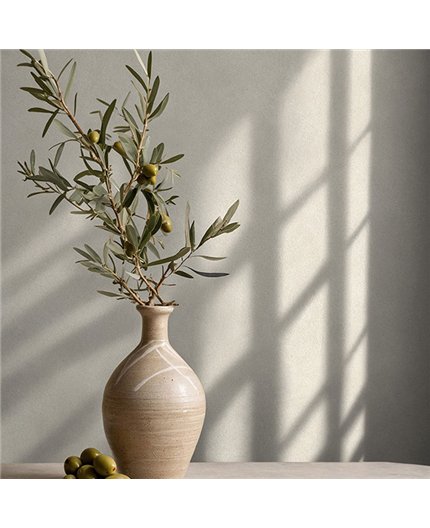 Ref.SILE-004 ambiente real de estuco cemento silence, en Beige