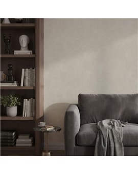 Ref.SILE-004 ambiente con silence estuco cemento acabado Beige