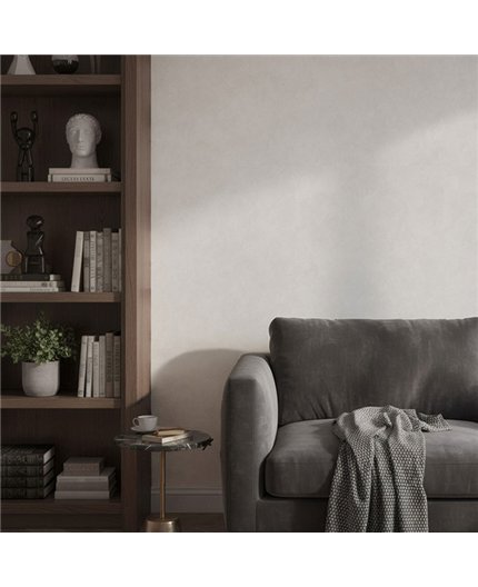 Ref.SILE-008 ambiente con silence estuco cemento en Topo