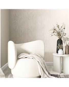 Ref.SILE-025 estancia decorada con liso mate en Beige, silence