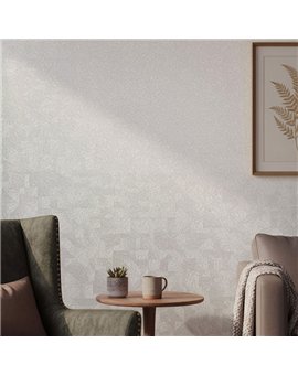 Ref.SILE-037 ambiente con silence textura arena en Topo