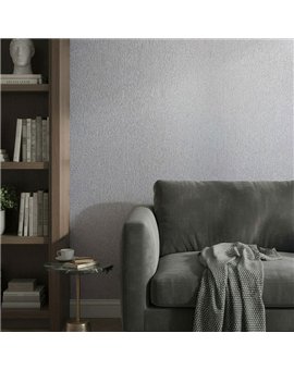 Ref.SILE-050 ambiente real de rayado fino silence, en tono Topo