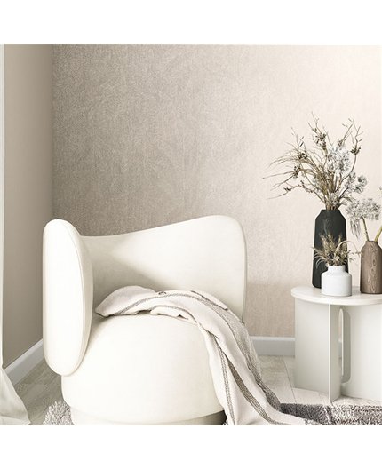 Ref.SILE-056 ambiente real de rayado fino silence, acabado Beige