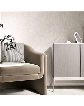 Ref.SILE-066 ambiente con silence rayado fino en tono Beige