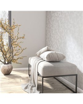Ref.SILE-079 ambiente real de textura arena silence, en tono Gris