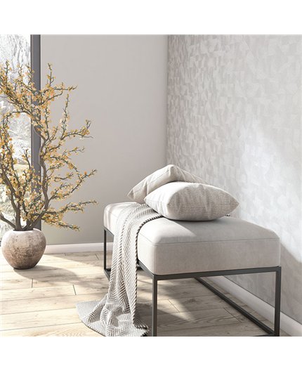 Ref.SILE-079 ambiente real de textura arena silence, en tono Gris