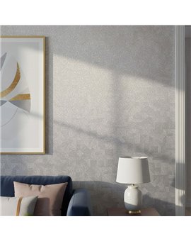 Ref.SILE-079 ambiente con silence textura arena en Gris