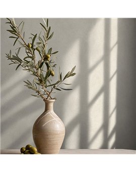 Ref.SILE-004 ambiente real de estuco cemento silence, en Beige