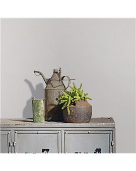 Ref.SILE-074 ambiente con silence liso mate en tono Gris