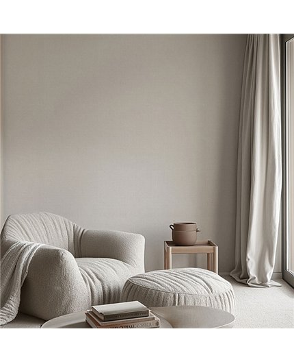 Ref.NATU-013 foto de ambiente rayado seda natura en tono Beige