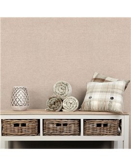 Ref.NATU-045 ambiente con natura liso lino en tono Beige