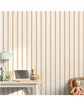Ref.MG4102 foto de ambiente rayas finas magic fondo Blanco con Amarillo