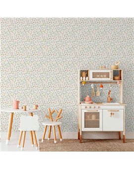 Ref.MG3203 ambiente real de flores silvestres magic, sobre fondo Blanco en tonos Amarillo, Rosa y Verde