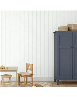 Ref.MG5714 ambiente con magic rayas dobles Verde sobre fondo Blanco