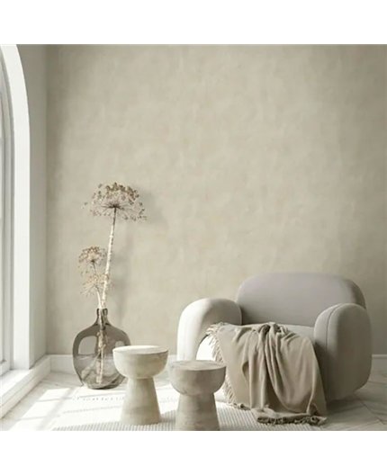 Ref.LR2107 estancia decorada con efecto estuco acabado Beige, lirico