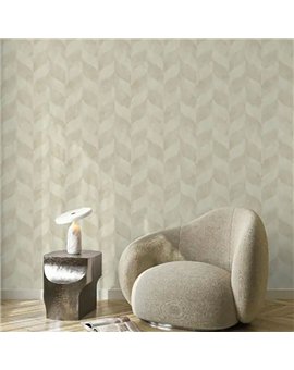 Ref.LR2407 ambiente real de ondas geométricas lirico, en tono Beige
