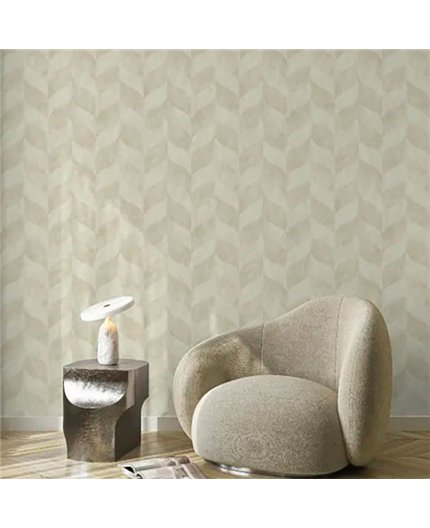 Ref.LR2407 ambiente real de ondas geométricas lirico, en tono Beige