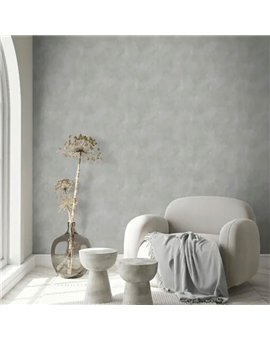 Ref.LR2109 estancia decorada con efecto estuco Topo y fondo Gris, lirico