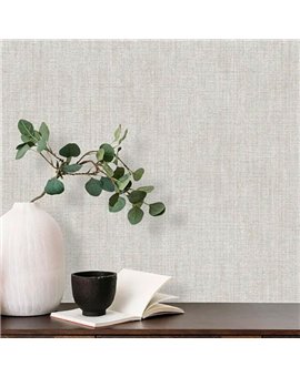 Ref.LR7817 ambiente real de liso lino lirico, en Topo