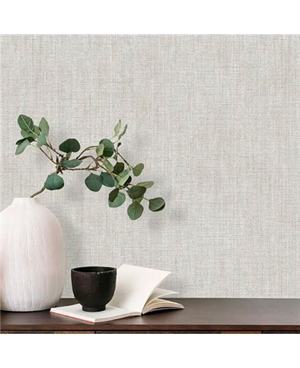 Ref.LR7817 ambiente real de liso lino lirico, en Topo