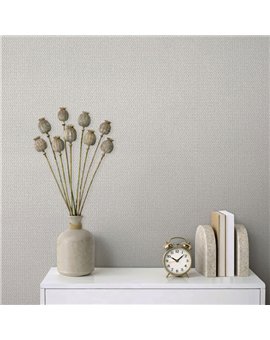 Ref.SP7022 ambiente con supreme tejido tapicería Beige sobre fondo Blanco Roto