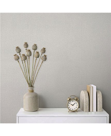 Ref.SP7022 ambiente con supreme tejido tapicería Beige sobre fondo Blanco Roto
