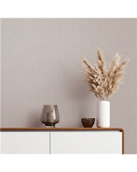 Ref.SP7023 estancia decorada con tejido tapicería Topo y fondo Beige, supreme