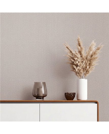 Ref.SP7023 estancia decorada con tejido tapicería Topo y fondo Beige, supreme