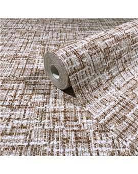 Ref.SP7030 ambiente real de efecto tweed supreme, sobre fondo Beige en tonos Blanco y Marrón