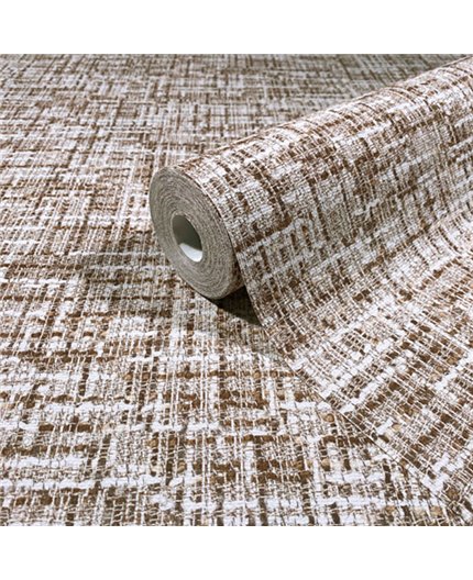 Ref.SP7030 ambiente real de efecto tweed supreme, sobre fondo Beige en tonos Blanco y Marrón