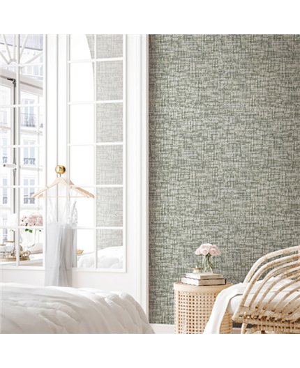 Ref.SP7031 ambiente con supreme efecto tweed Blanco sobre fondo Verde